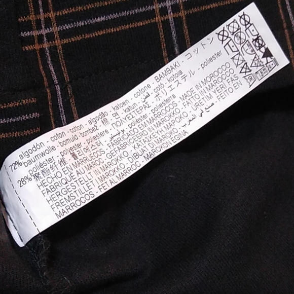 Gorgeous plaid top with belt and short sleeves - Picture 8 of 8